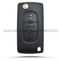 PEUGEOT 308 2007-2013 3 Buton Bagaj Açma Pil Yataklı Kumanda Kabı Oto Kumanda Kabı