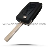 PEUGEOT 308 2007-2013 3 Buton Bagaj Açma Pil Yataklı Kumanda Kabı Oto Kumanda Kabı