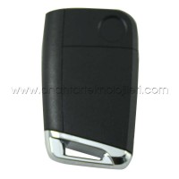 VOLKSWAGEN Seat Skoda MQB Tip Sustalı 3 Buton Siyah Yan Yarım Krom HU66 Kumanda Kabı Kumanda Kabı