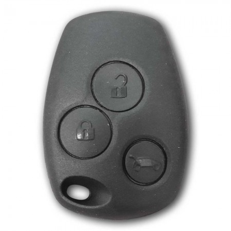 RENAULT Clio III Trafic Master Kangoo Twingo Modus Çapraz 3 Buton Logolu Yale Oto Kumanda Kabı