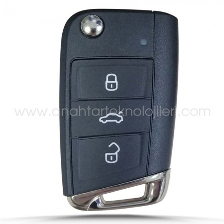 VOLKSWAGEN Polo 2014 Sonrası HU162T MQB Tip Sustalı Kumanda Kumanda Kabı