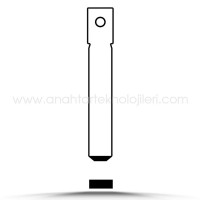 PEUGEOT 75 - VA2CT/PVA1LA1/VA2 Anahtarsız Kafa için Delikli Kumanda Ucu 5li Paket