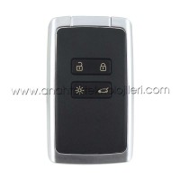 Renault Megane 4 Smart Anahtar Kumanda PCF7953M HITAG AES Beyaz (2016-2023)