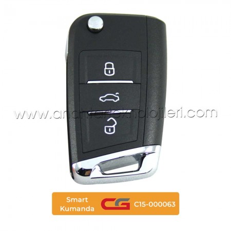 CG MQB 3 Buton Sustalu Smart C15-000026 - ZA15-3 NXP Smart Kumanda