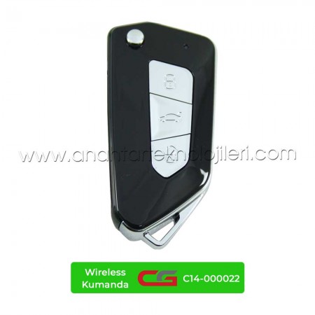 CG VOLKSWAGEN Golf 8 Tipi 3 Buton Sustalı C14-000022 - GAO.EF8-3 Kablosuz Kumanda