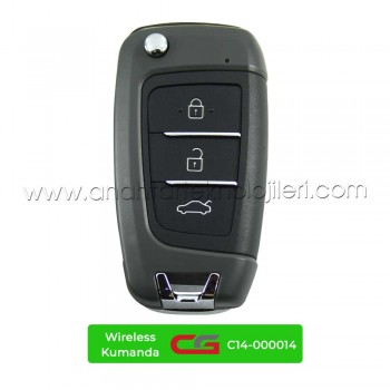 CG HYUNDAI Kona 18+ Tip 3 Buton Sustalı C14-000014 - HYUN-DAI-3 Kablosuz Kumanda