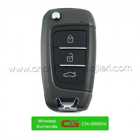 CG HYUNDAI Kona 18+ Tip 3 Buton Sustalı C14-000014 - HYUN-DAI-3 Kablosuz Kumanda