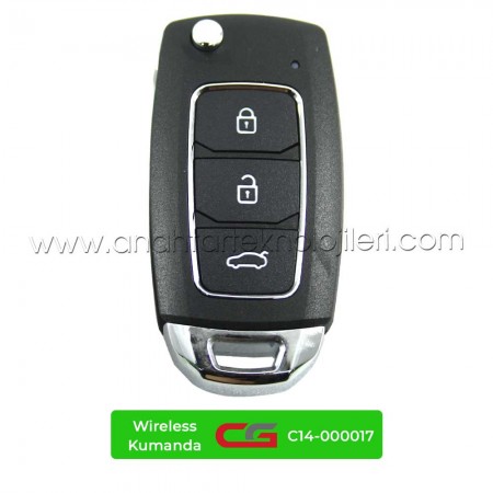 CG HYUNDAI KIA Tip 3 Buton Sustalı C14-000017 - HYN-KIA-3 Kablosuz Kumanda