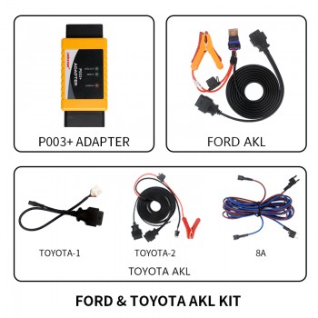 OBDSTAR P003 + AKL Kit Ford Toyota Tüm Anahtarlar Kayıp Kablo Seti