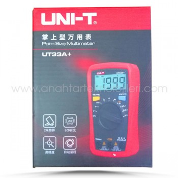 UNI-T Dijital Avuç İçi Multimetre UT33A+