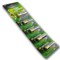 GP BATTERIES 23A 12V Alkalin High Voltage Pil Kumanda Oyuncak Tansiyon Aleti Pili 5li Kart