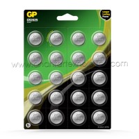 GP BATTERIES CR2025 3V Lithium Pil Baskül Tartı Hesap Mekinesi Oyuncak Kumanda Pil 20li Kart