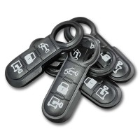 FIAT Doblo Ducato 500 Sustalı Kumanda Kabı Plastik Buton Beyaz Baskı 5li Paket