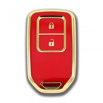 Honda HRV, City 2016+ 2 Buton Smart Kırmızı Oto Anahtar Kumanda Kabı Kılıfı Oto Anahtarlık