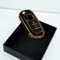 Fiat Egea Sustalı Siyah Oto Anahtar Kumanda Kabı Kılıfı Oto Anahtarlık