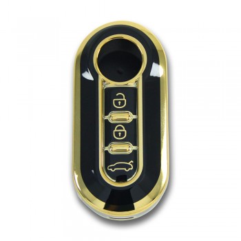 Fiat Doblo 2010+ Sustalı Siyah Oto Anahtar Kumanda Kabı Kılıfı Oto Anahtarlık