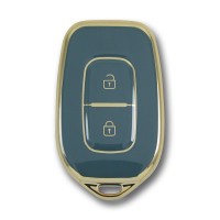 Renault Symbol 12-18 Dacia Sandero 2 Buton Gri Oto Anahtar Kumanda Kabı Kılıfı Oto Anahtarlık