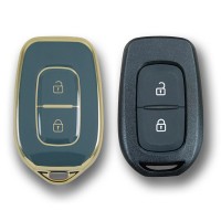 Renault Symbol 12-18 Dacia Sandero 2 Buton Gri Oto Anahtar Kumanda Kabı Kılıfı Oto Anahtarlık