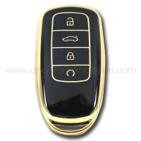 Chery Smart Siyah Slikon Oto Anahtar Kumanda Kabı Kılıfı Oto Anahtarlık