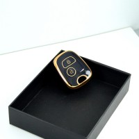 Peugeot 206 106 Partner Citroen C1 Siyah Oto Anahtar Kumanda Kabı Kılıfı Oto Anahtarlık