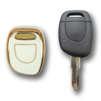 Renault Clio 1, 2, Kangoo 1 Buton Beyaz Oto Anahtar Kumanda Kabı Kılıfı Oto Anahtarlık