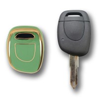 Renault Clio 1, 2, Kangoo 1 Buton yeşil Oto Anahtar Kumanda Kabı Kılıfı Oto Anahtarlık
