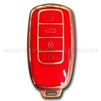Chery Smart Kırmızı Slikon Oto Anahtar Kumanda Kabı Kılıfı Oto Anahtarlık
