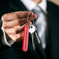 Numaratör Anahtarlık Siyah - Kırmızı 100 lü Paket