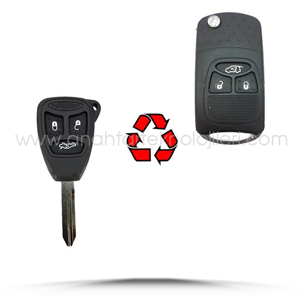 1030057 CHRYSLER 3 Buton Dönüşüm Kabı - Görsel 1