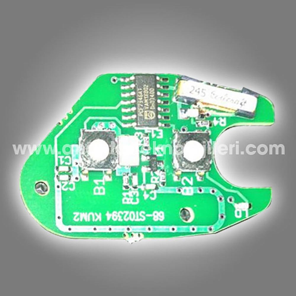2010019 RENAULT Kangoo 08-21, Master 10-19, Trafic 10-14 2 Buton Üretim Kumanda BOARD - Görsel 1