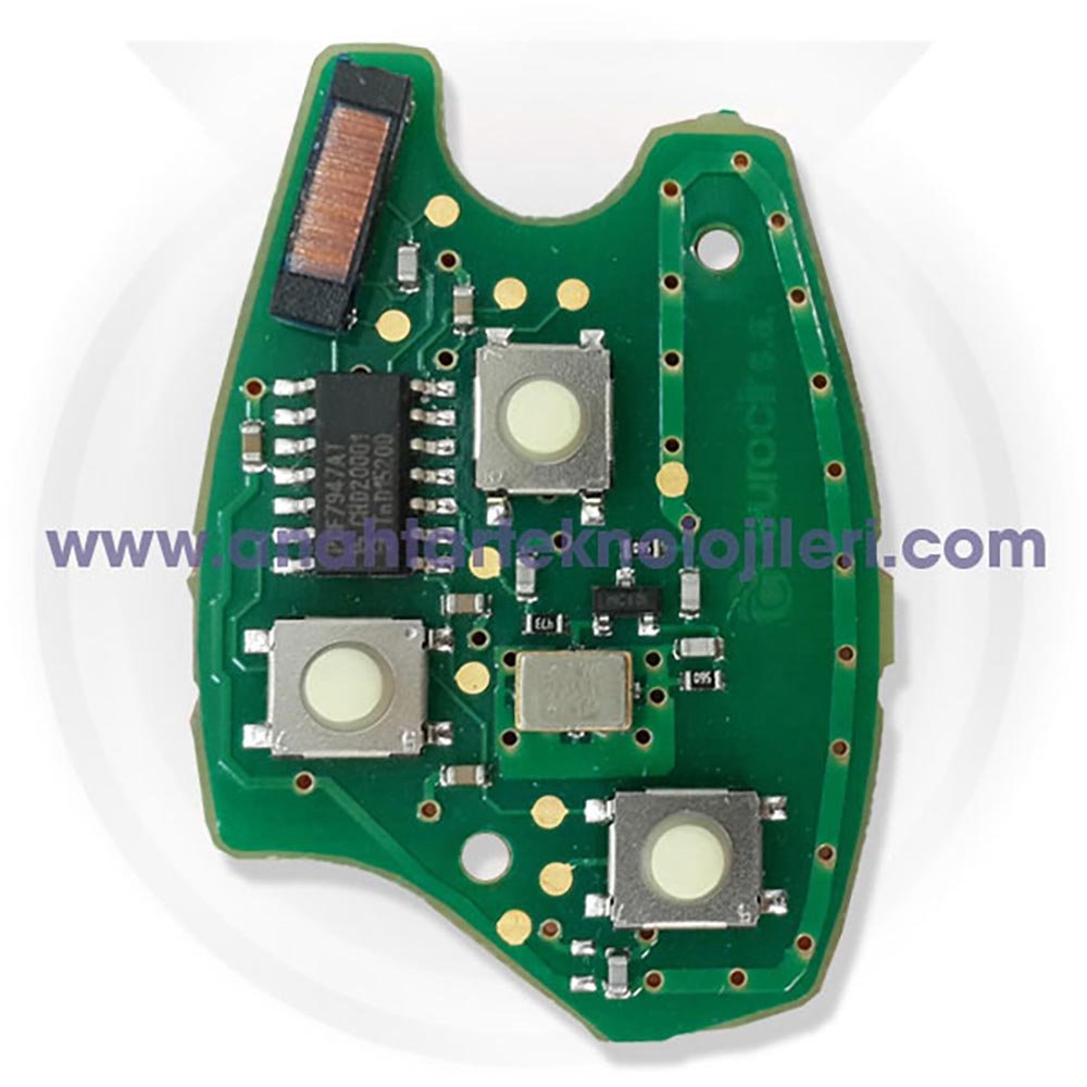 2010156 RENAULT PCF7947 3 Buton OEM Kumanda Board - Görsel 1