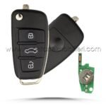 KEYDIY Kablolu Tip B02 3 Buton Audi Sustalı Tip Sustalı Kumanda