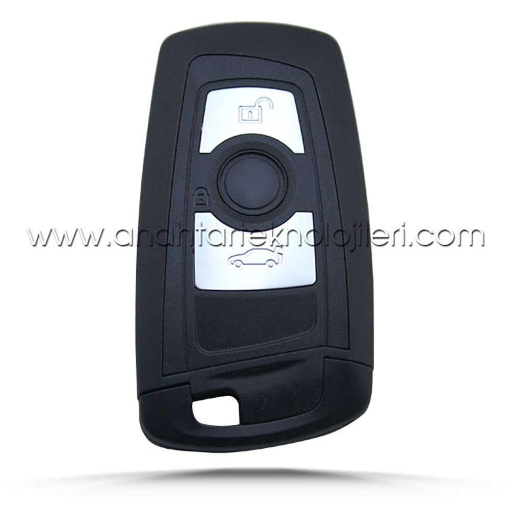 2010489 BMW CAS4 Keyless 434MHz 3 Buton Siyah Çerçeveli Üretim Kumanda - Görsel 1