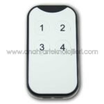 Wicom UK-49 Beyaz Kasa 1-2-3-4 Mavi Işık BFT, Nice, Elero, Hiland Uyumlu Programlanabilir Akıllı Kumanda