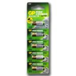 GP BATTERIES 23A 12V 5li Kart Alkalin High Voltage Pil Kumanda Oyuncak Tansiyon Aleti Pili