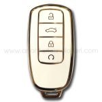 Chery Smart Beyaz Slikon Oto Anahtar Kumanda Kabı Kılıfı Oto Anahtarlık