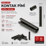 Kontak Kapı Kilit Tamir Pimi 3,10x14,00mm 10lu Paket